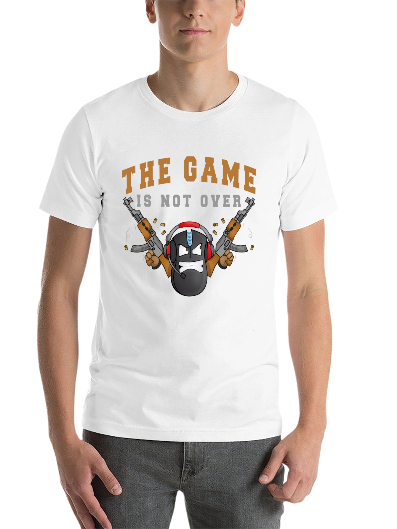 Black The Game Is Not Over T-Shirt view 14