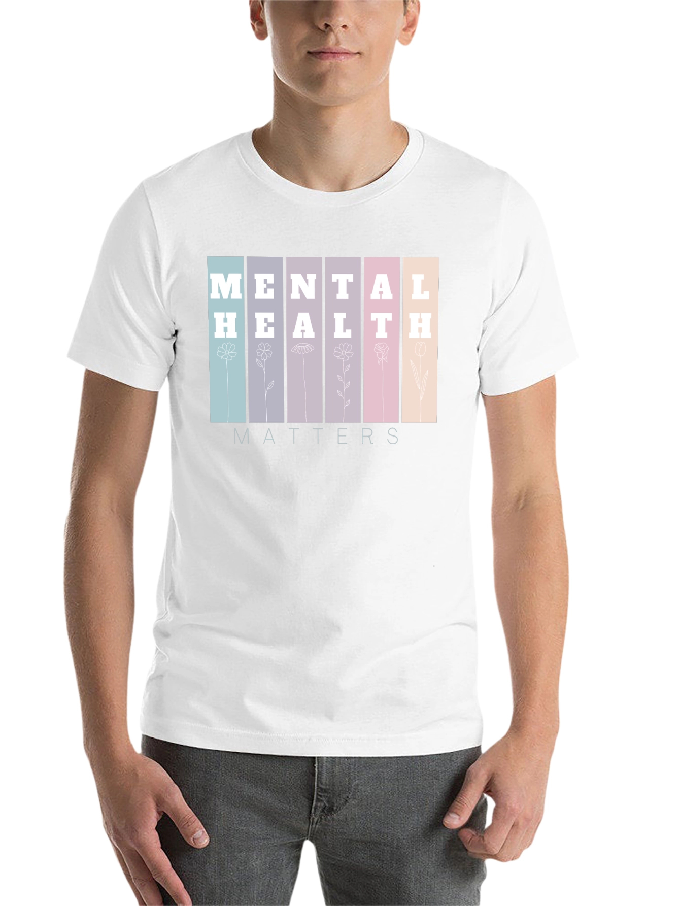 Black Mental Health Matters Black T-Shirt view 14