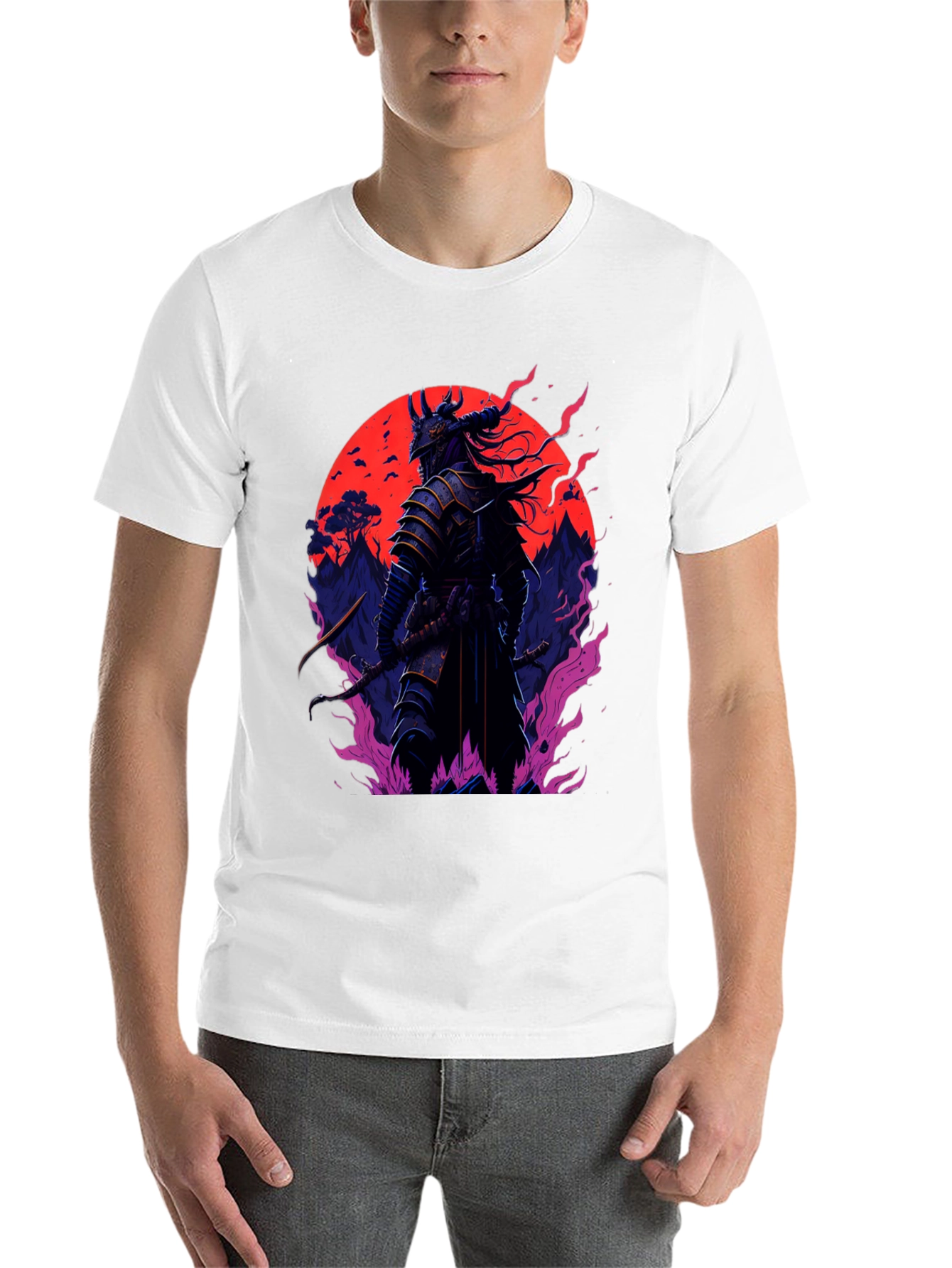 Black Samurai Warrior T-Shirt - Dark Graphic Tee view 14