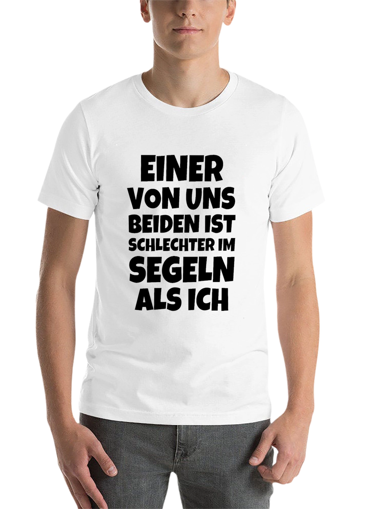 Black Funny German Sailing T-Shirt - Einer Von Uns view 14