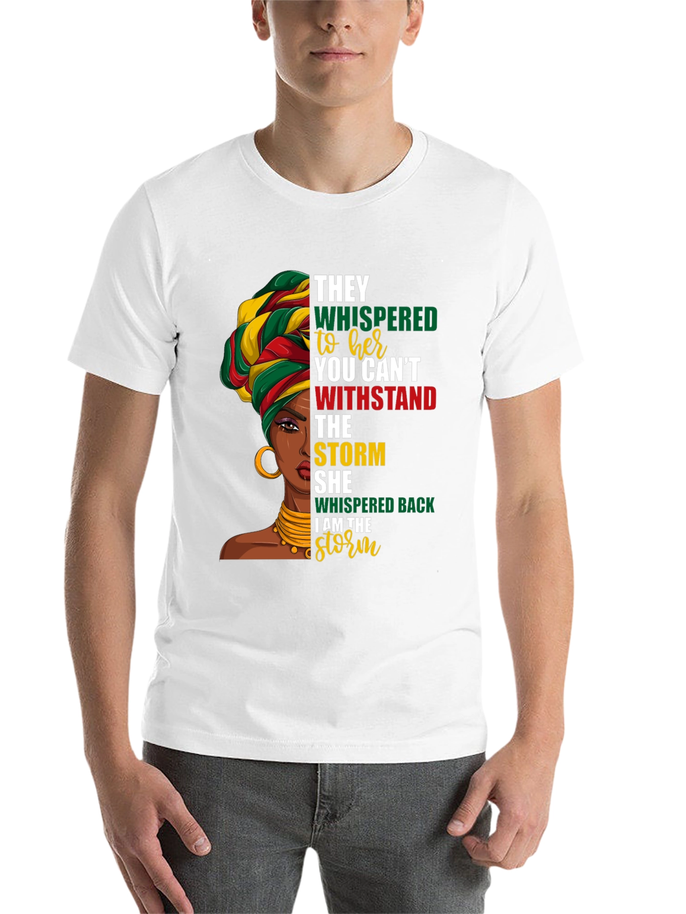 Black I am the Storm Graphic T-Shirt view 14