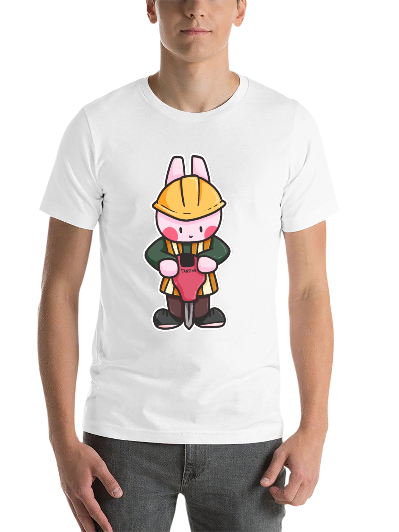Black Bunny Builder Graphic Tee - Black view 14
