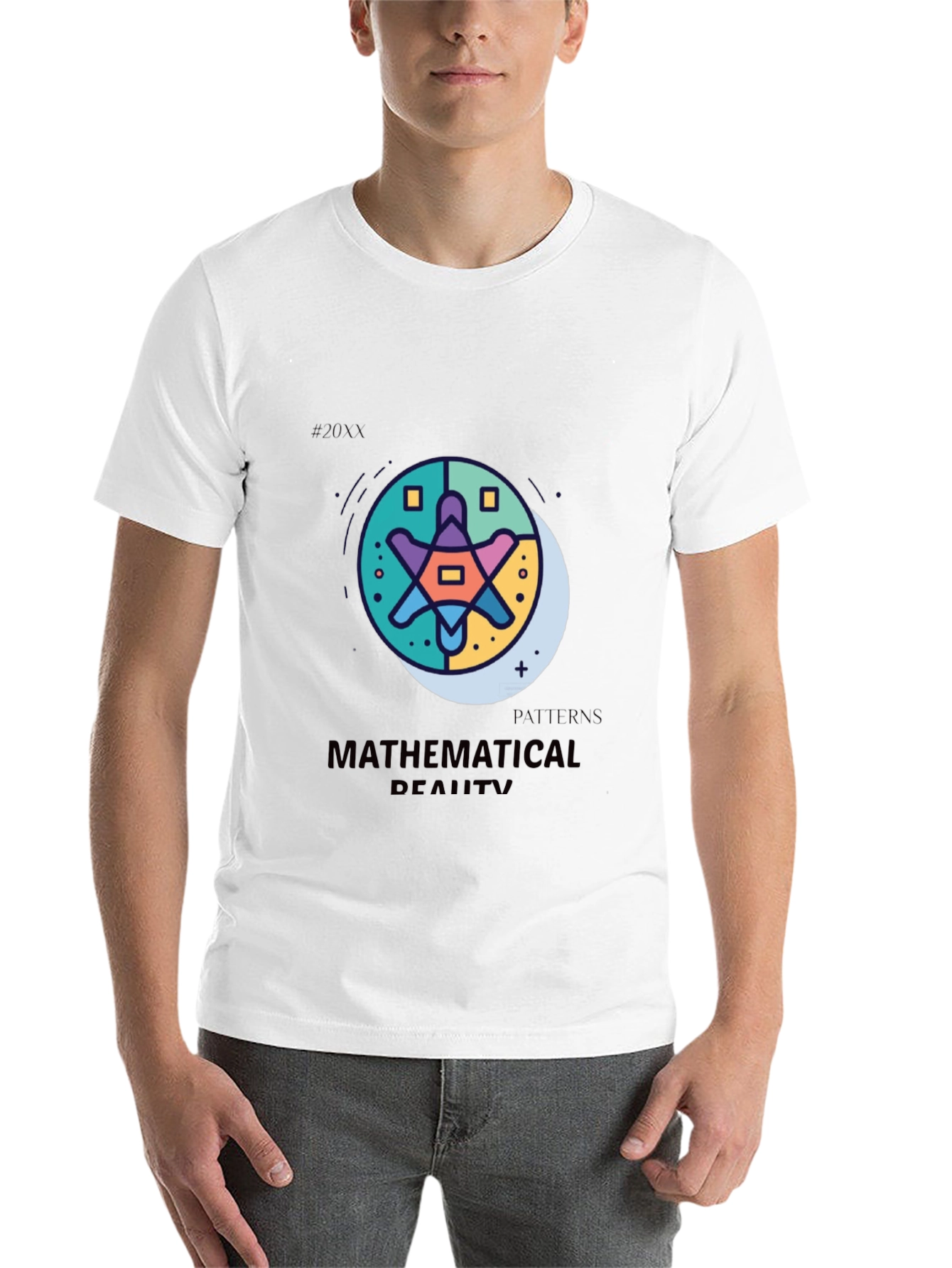 Black Mathematical Reality Graphic T-Shirt view 14