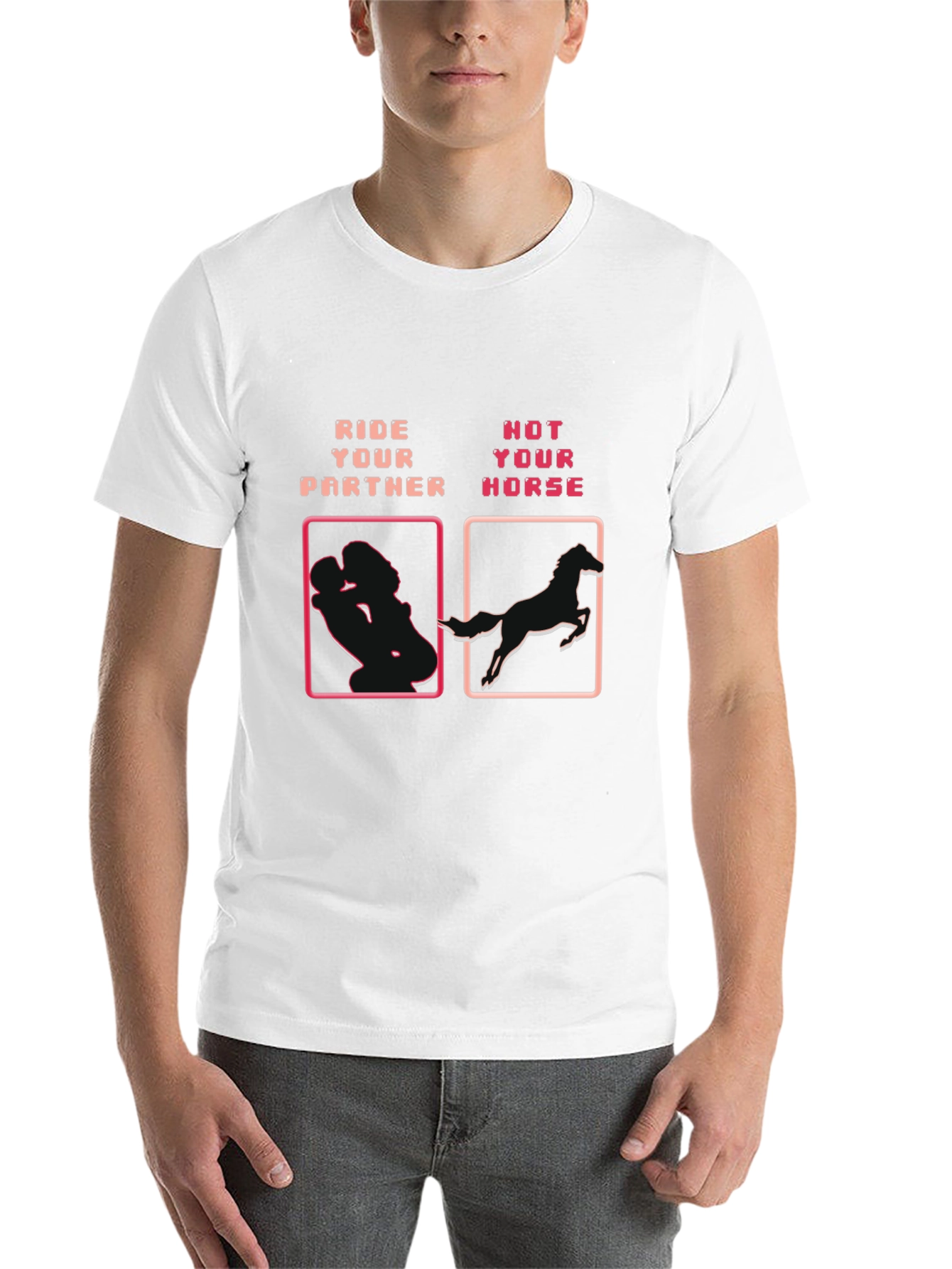 Black Ride Your Partner T-Shirt - Adult Humor Graphic Tee view 14