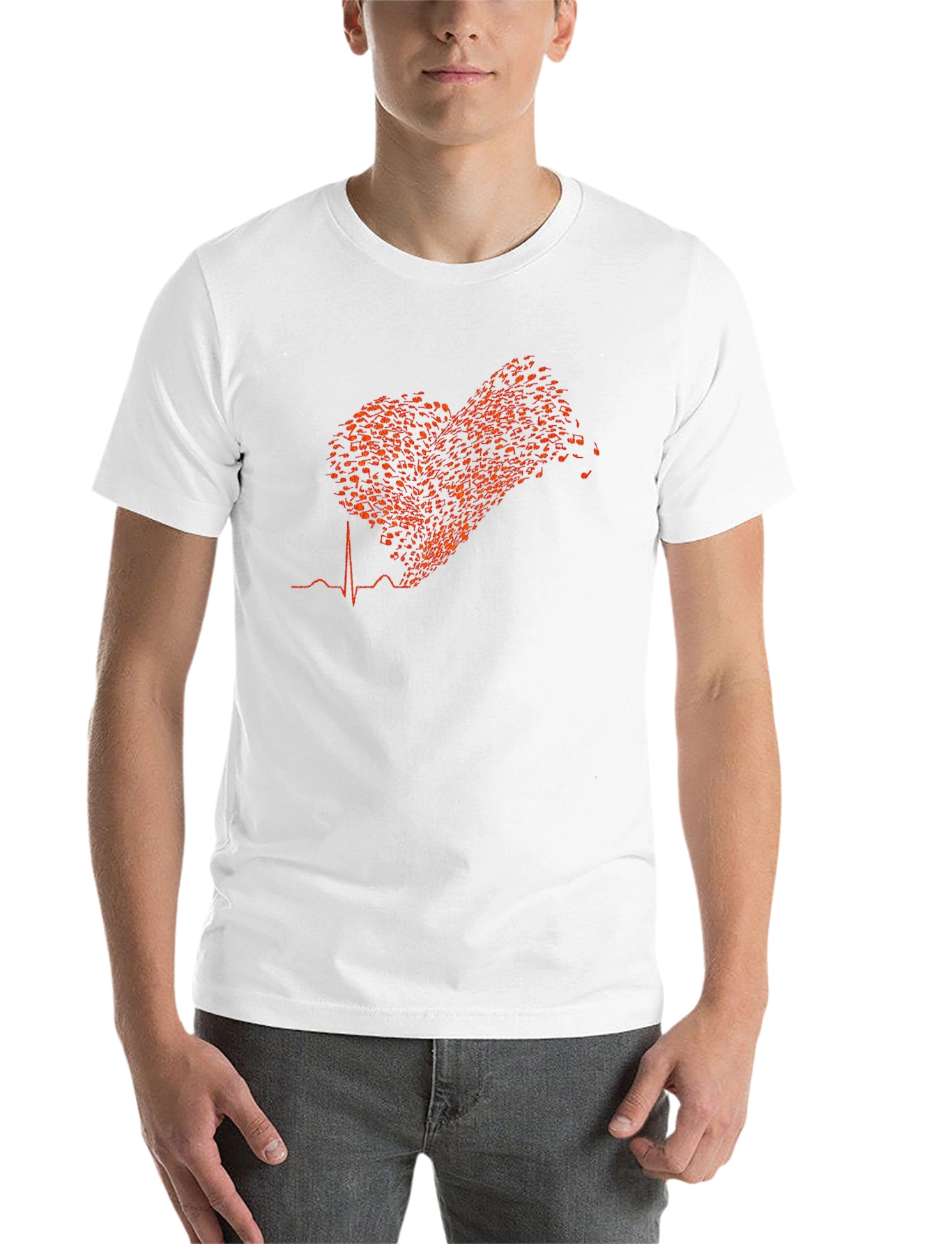 Black Musical Heartbeat T-Shirt - Black view 14