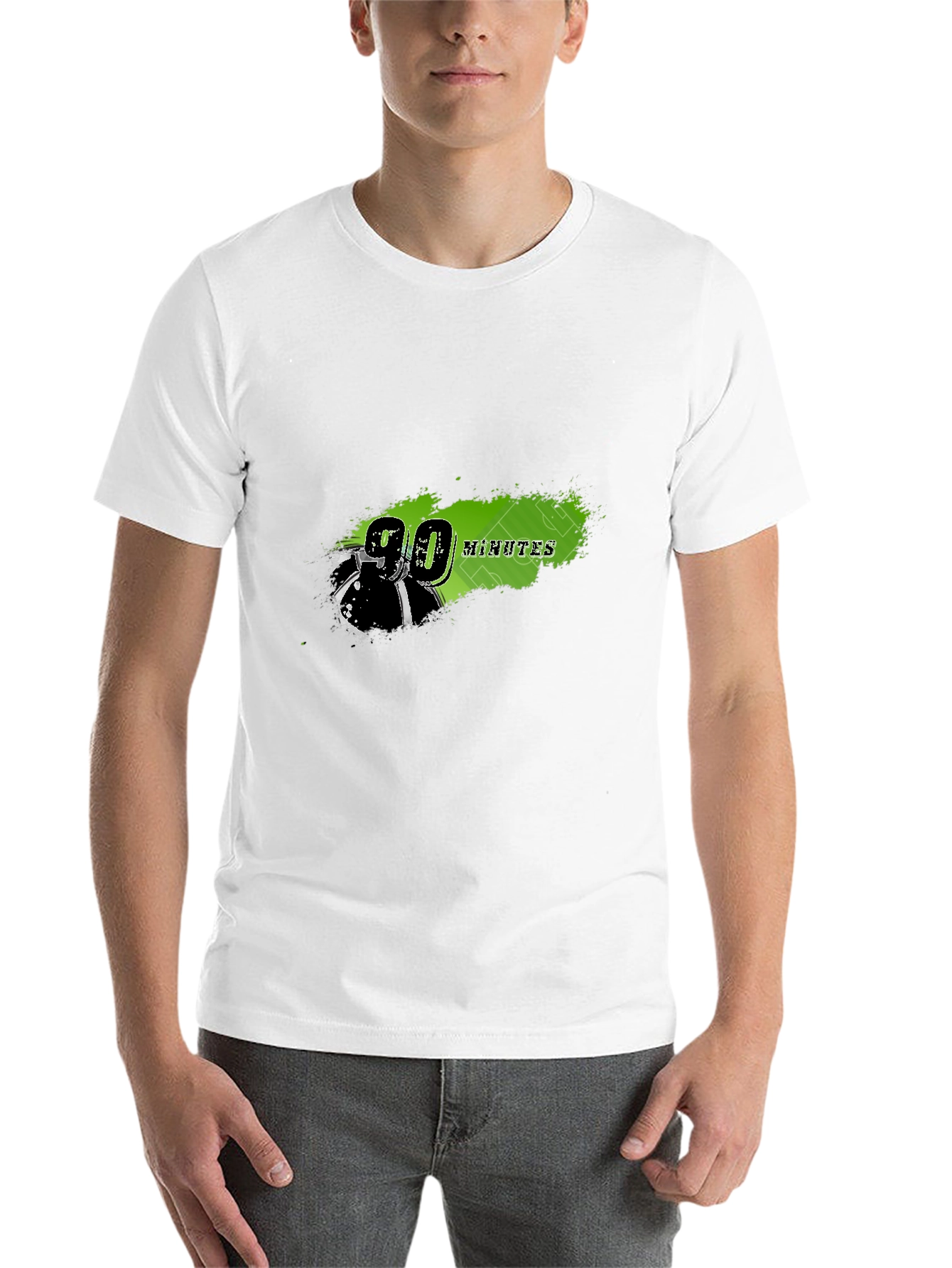 Black 90 Minutes Football Graphic T-Shirt view 14