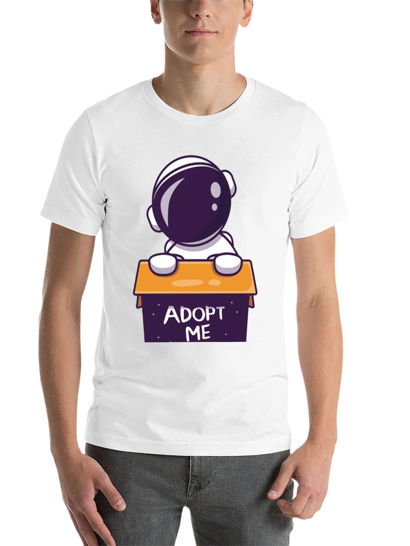 Black Adopt Me Astronaut Graphic T-Shirt - Space Lover Tee view 14