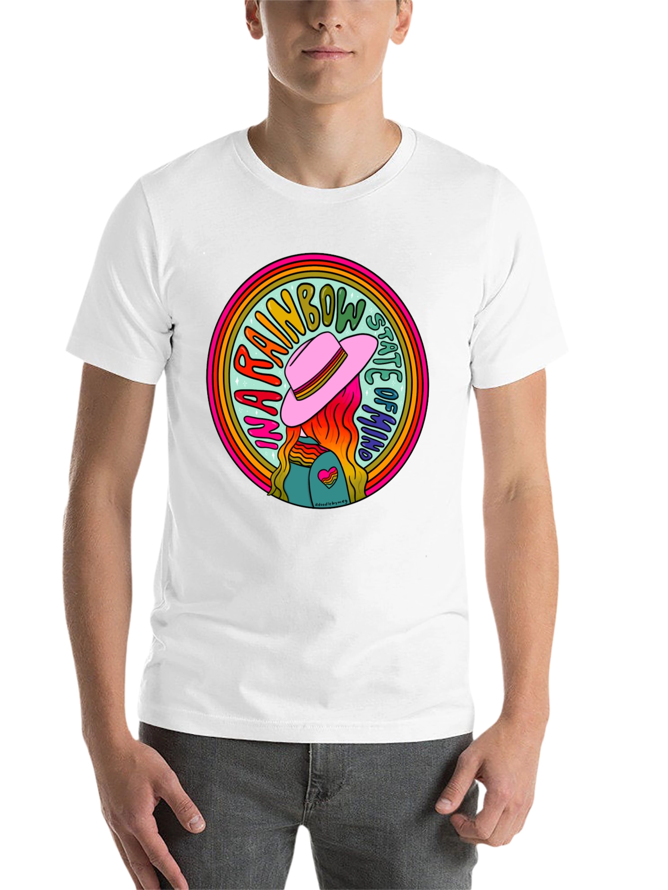 Rainbow State of Mind Graphic Tee - Unisex - 14