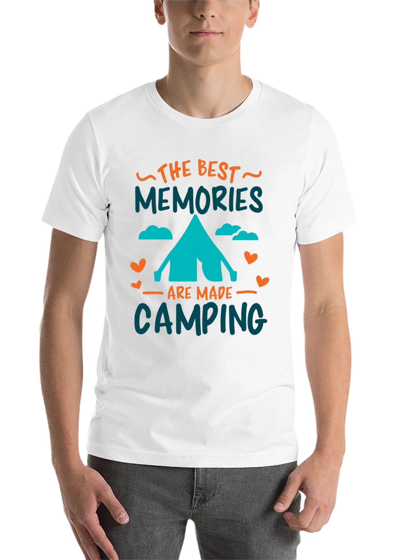 Black Camping Memories Tee: Adventure Awaits view 14