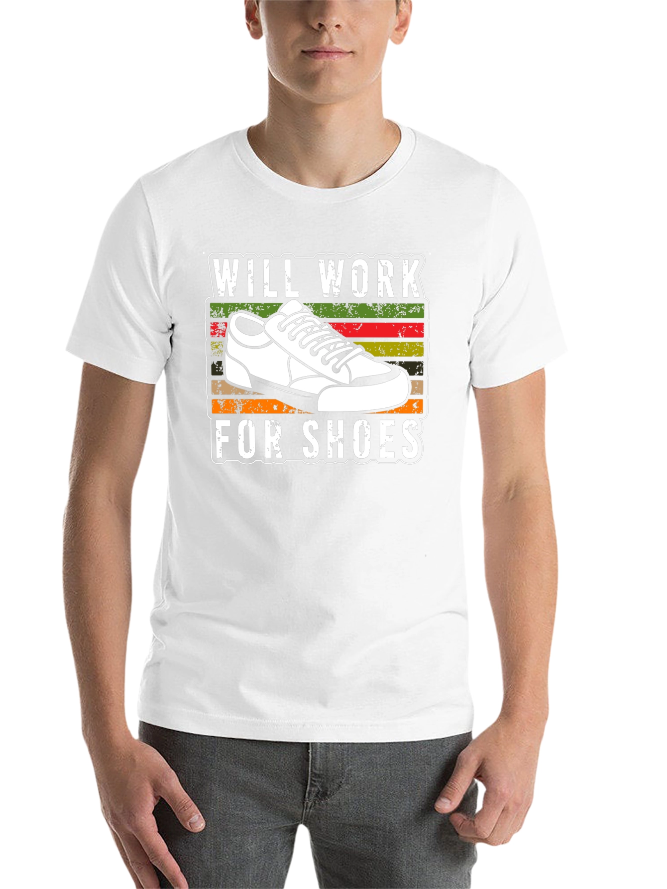 Black Will Work For Shoes T-Shirt view 14