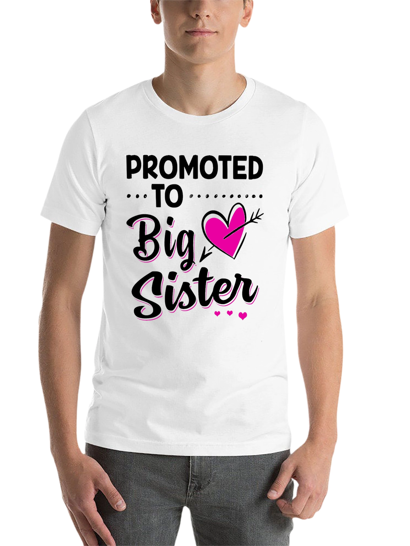 Black Promoted to Big Sister T-Shirt view 14