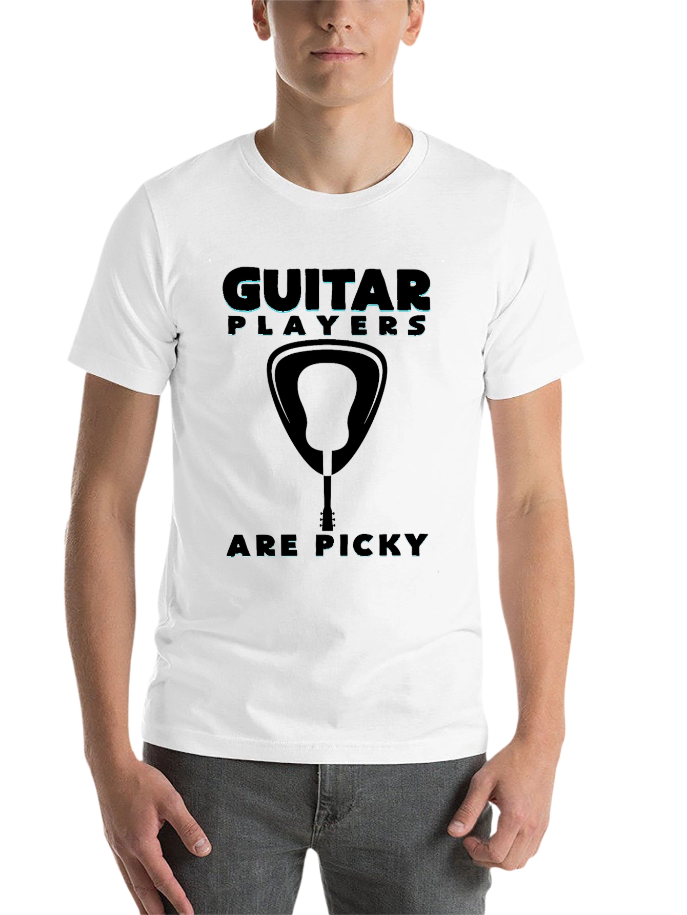 Black Guitar Players Are Picky T-Shirt - Musician Gift view 14