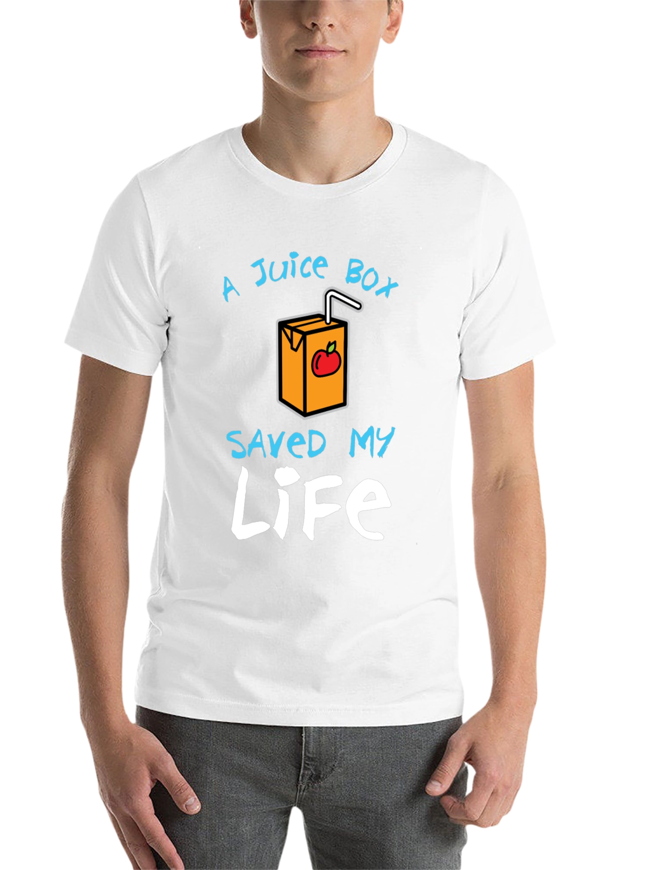 Black Juice Box Saved My Life Graphic Tee - Trendy T-Shirt view 14