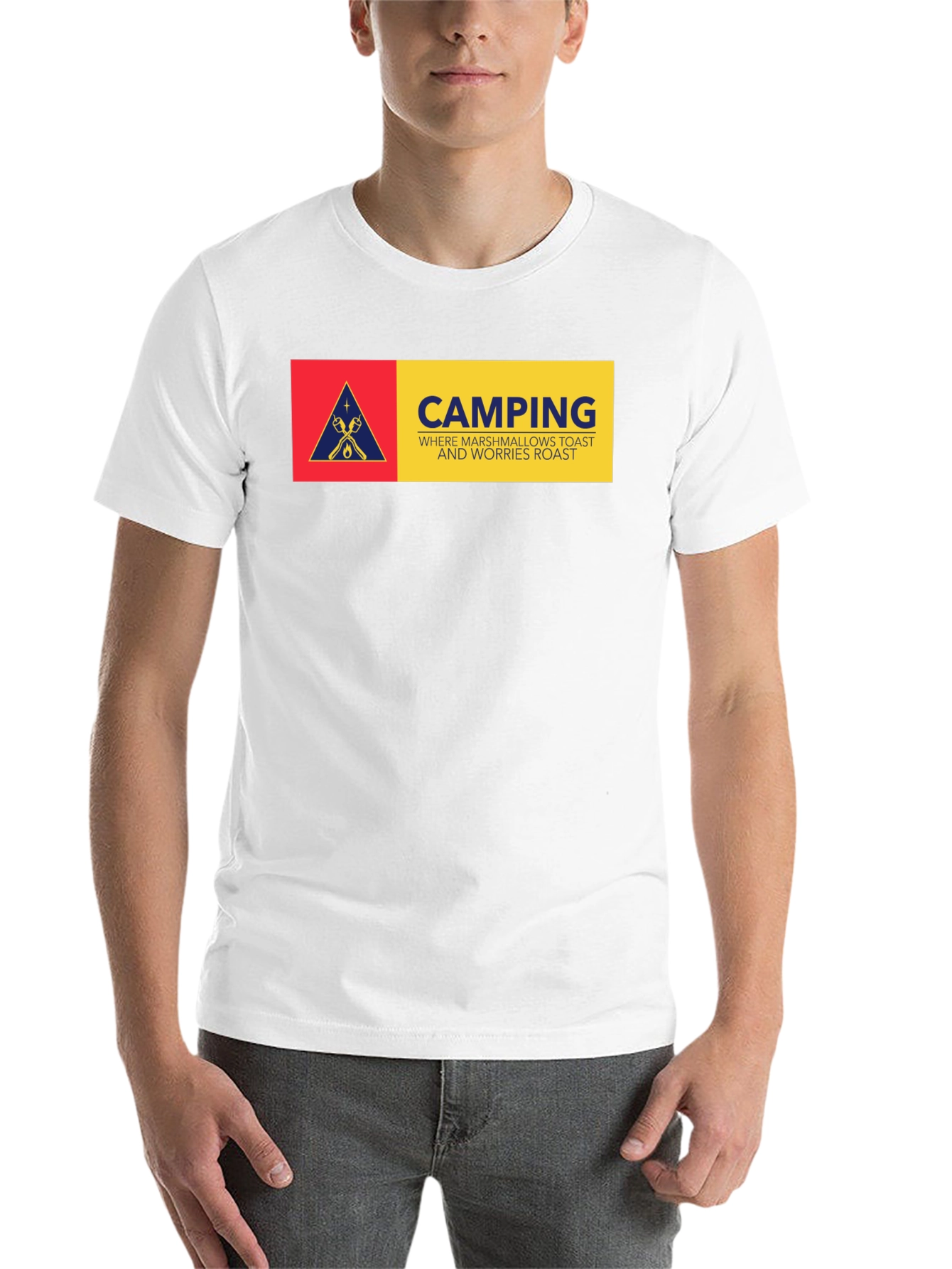 Black Camping Marshmallow Toast T-Shirt view 14