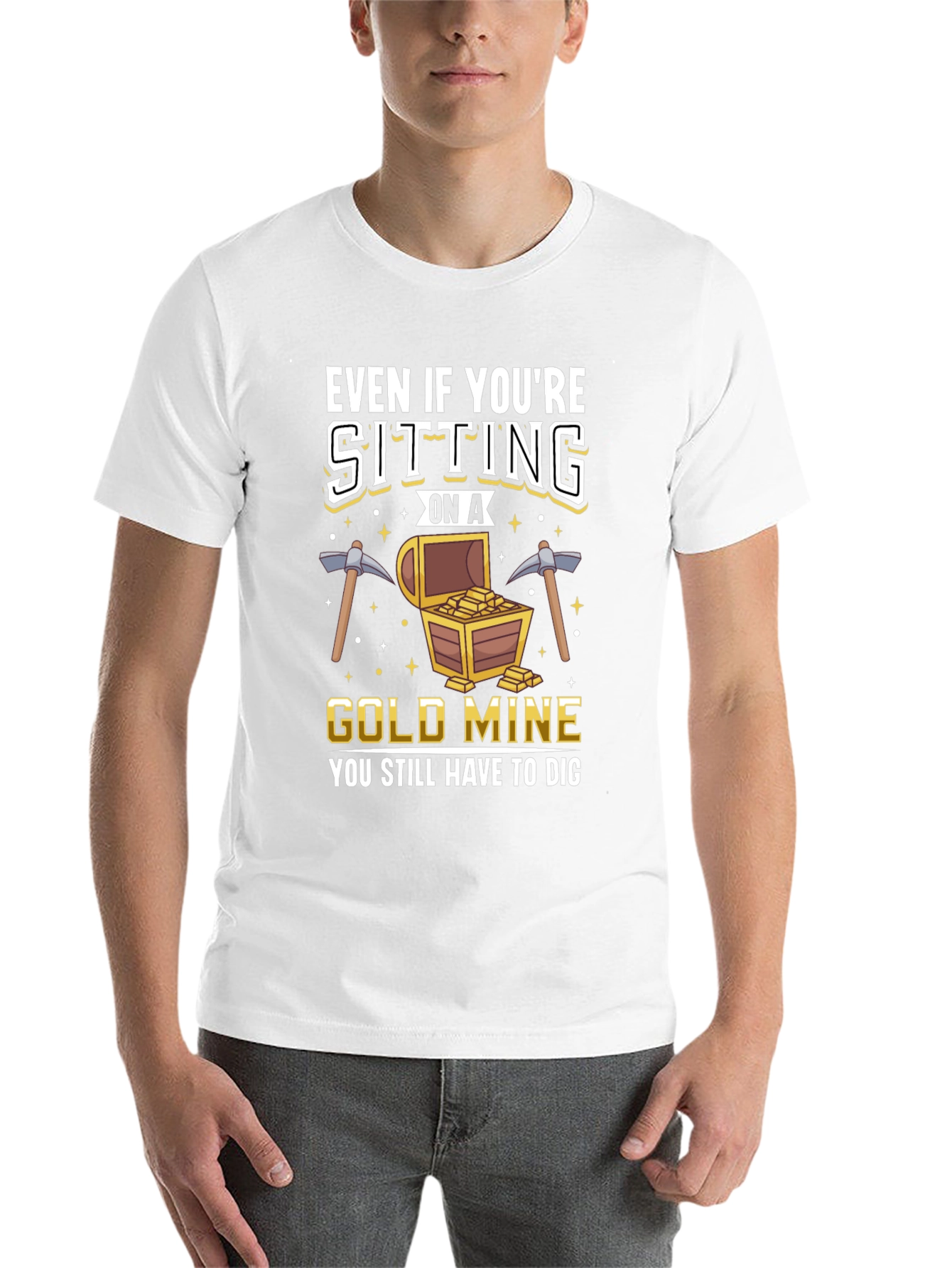 Black Gold Mine T-Shirt - You Still Have to Dig view 14