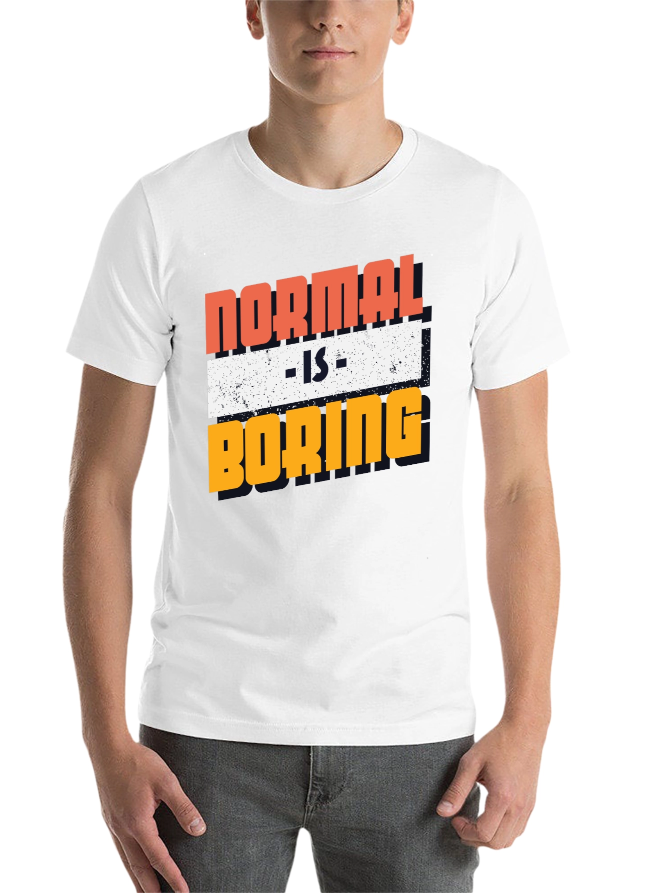 Black Normal Is Boring Graphic Tee view 14