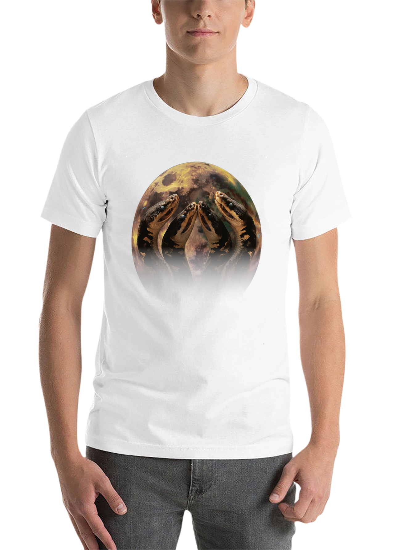 Black Anaconda Moon T-Shirt view 14