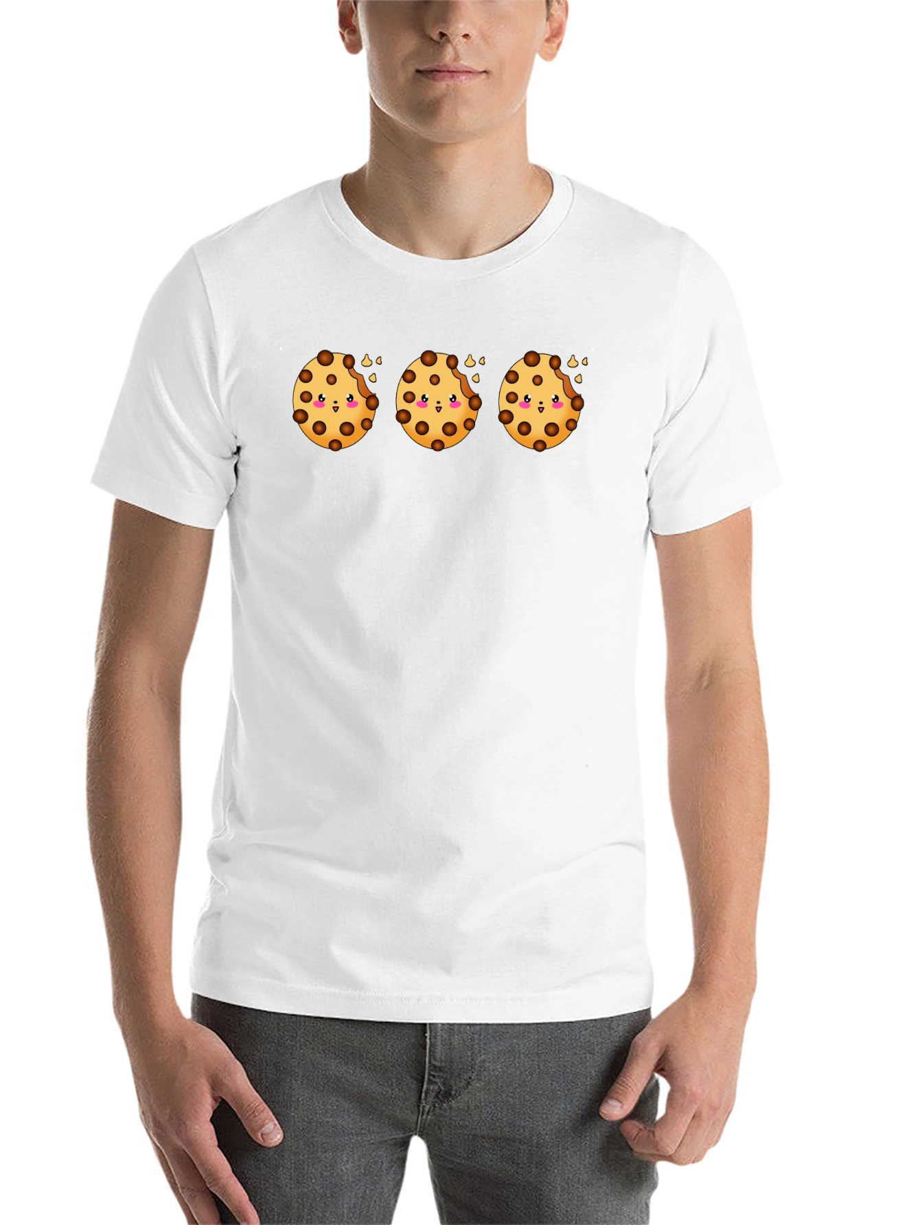 Black Cute Cookie Bites T-Shirt view 14
