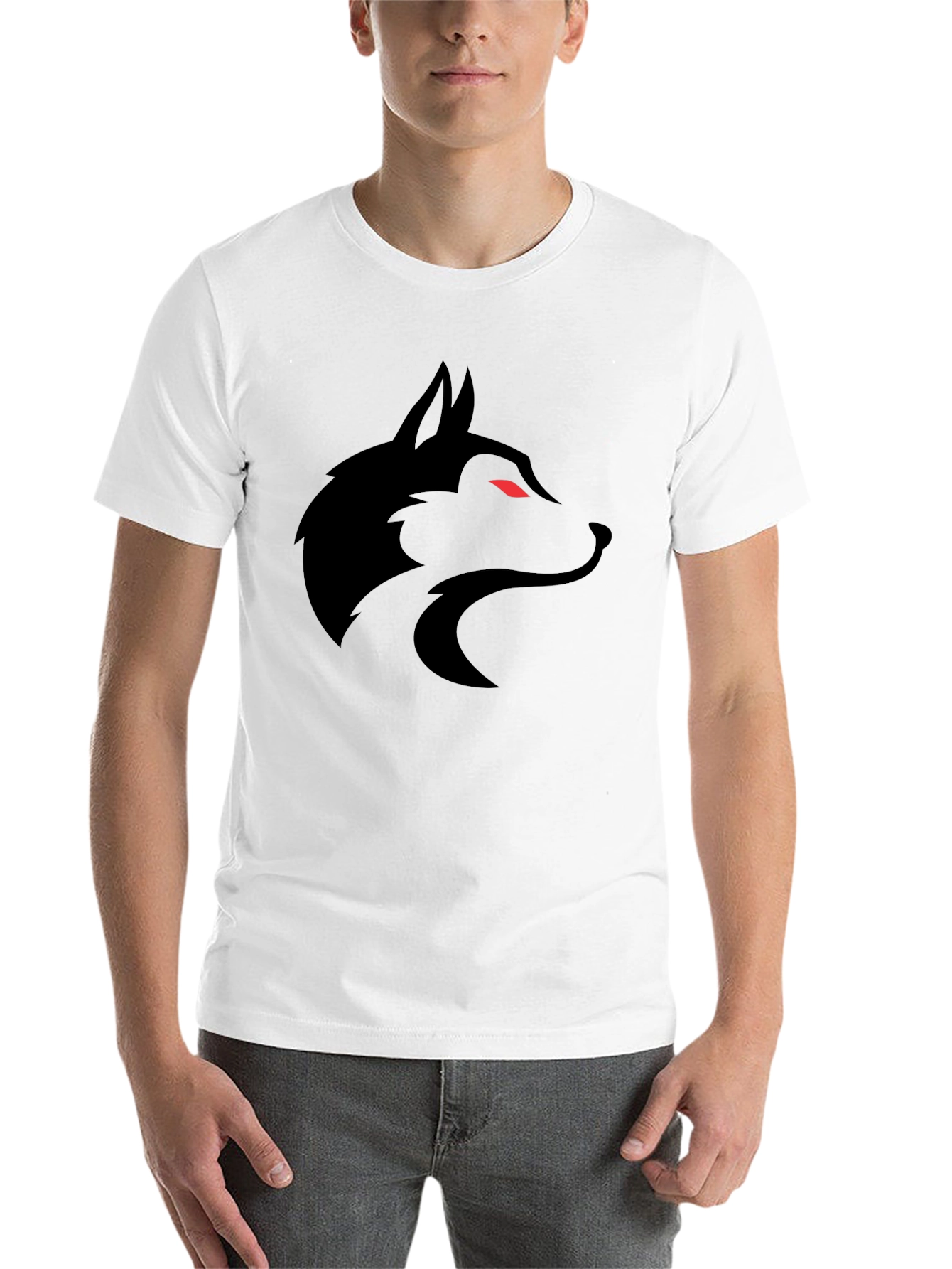 Black Black Wolf Graphic Tee - Men's Short Sleeve Shirt view 14
