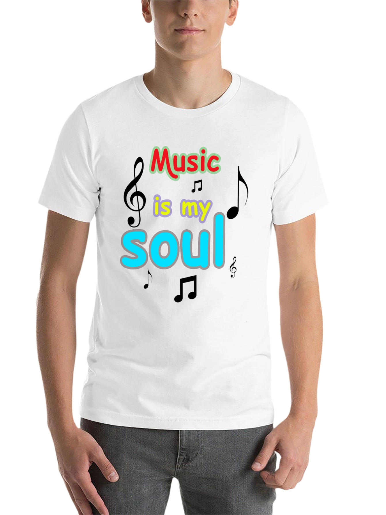 Black Music is My Soul Graphic T-Shirt view 14