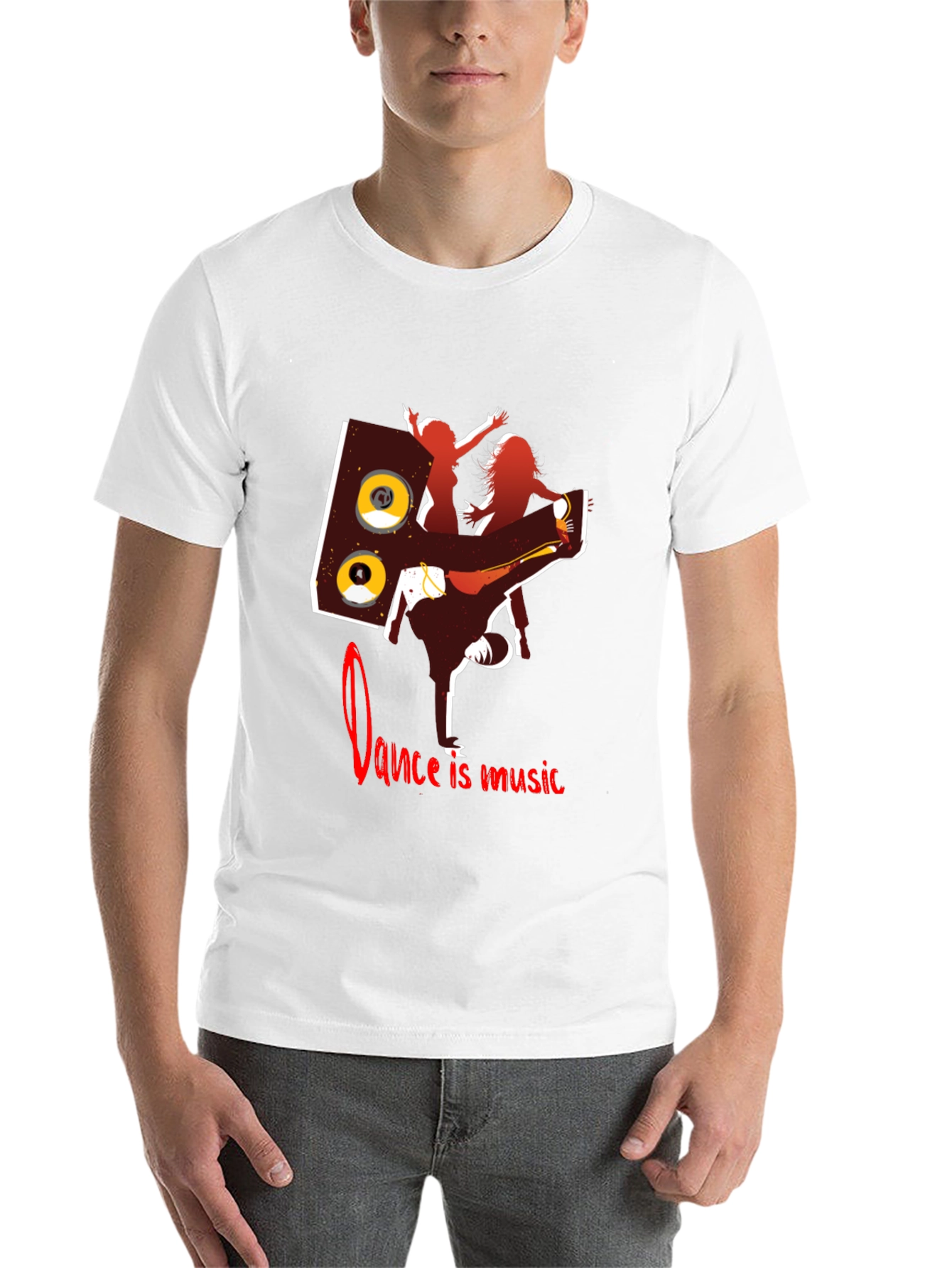 Black Dance is Music Graphic Tee view 14