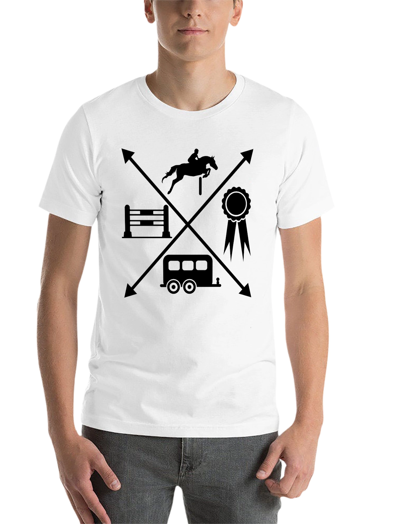 Equestrian T-Shirt - Horseback Riding Design - 14