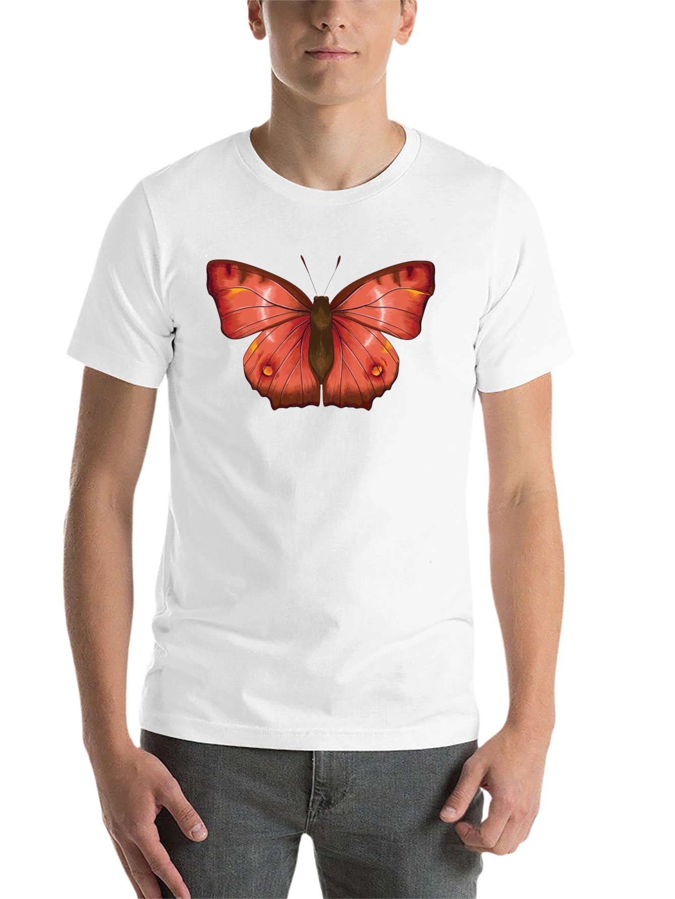 Black Butterfly Graphic Black T-Shirt view 14