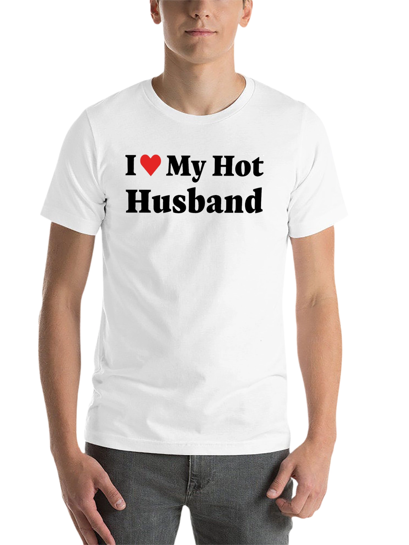 Black I Heart My Hot Husband T-Shirt - Novelty Apparel view 14