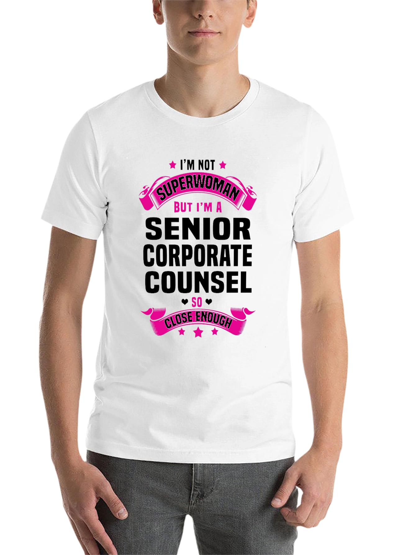 Black Senior Corporate Counsel Superwoman T-Shirt view 14