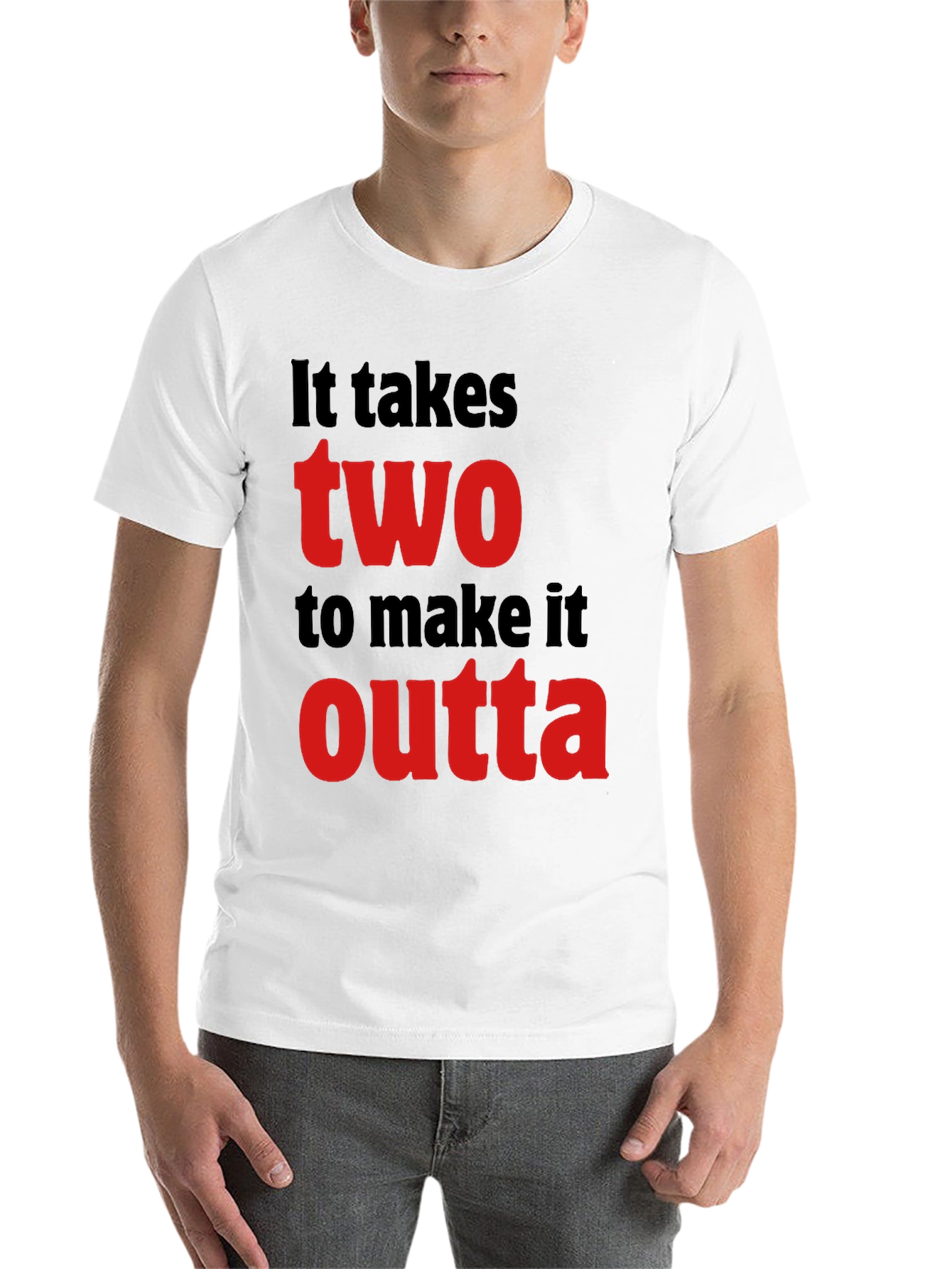Black It Takes Two T-Shirt - Stylish Graphic Tee view 14