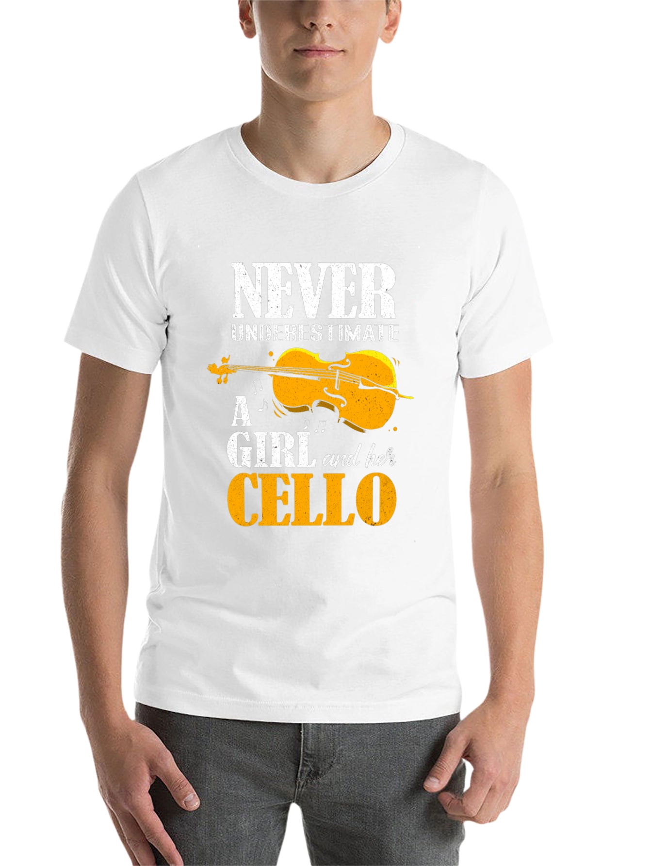 Black Never Underestimate A Girl And Her Cello T-Shirt view 14