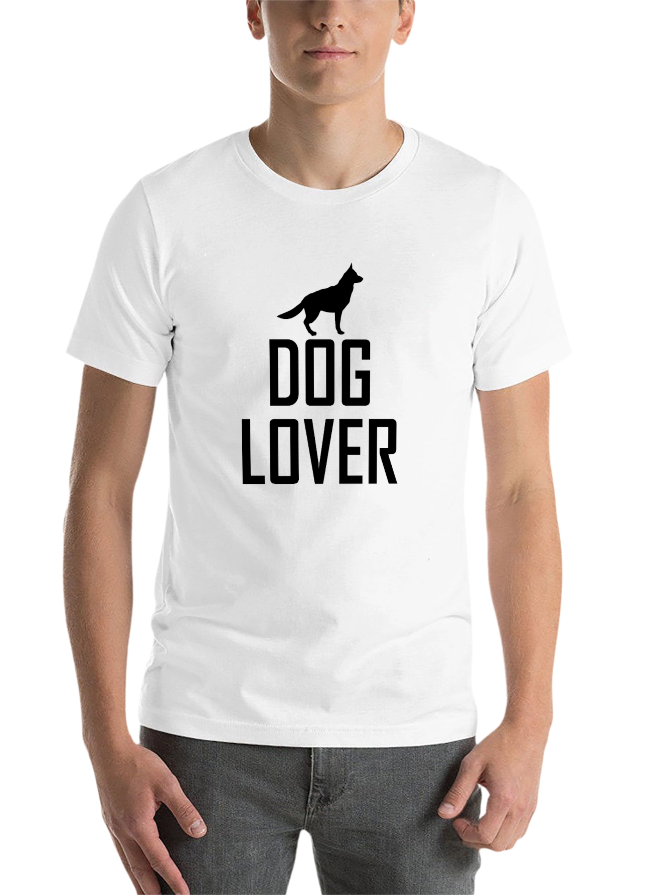 Black Dog Lover T-Shirt - Black Graphic Tee view 14