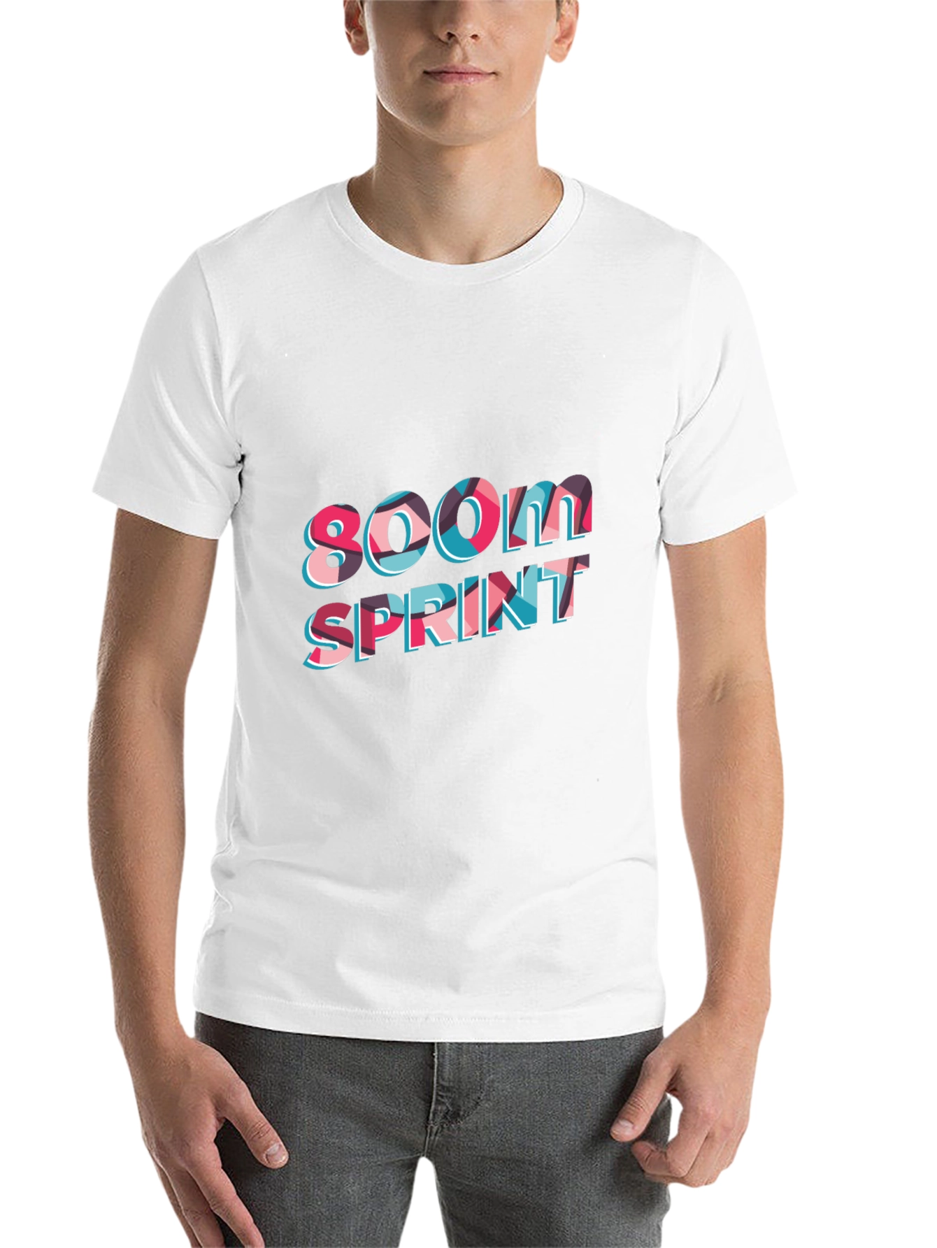 Black 800M Sprint Black T-Shirt view 14