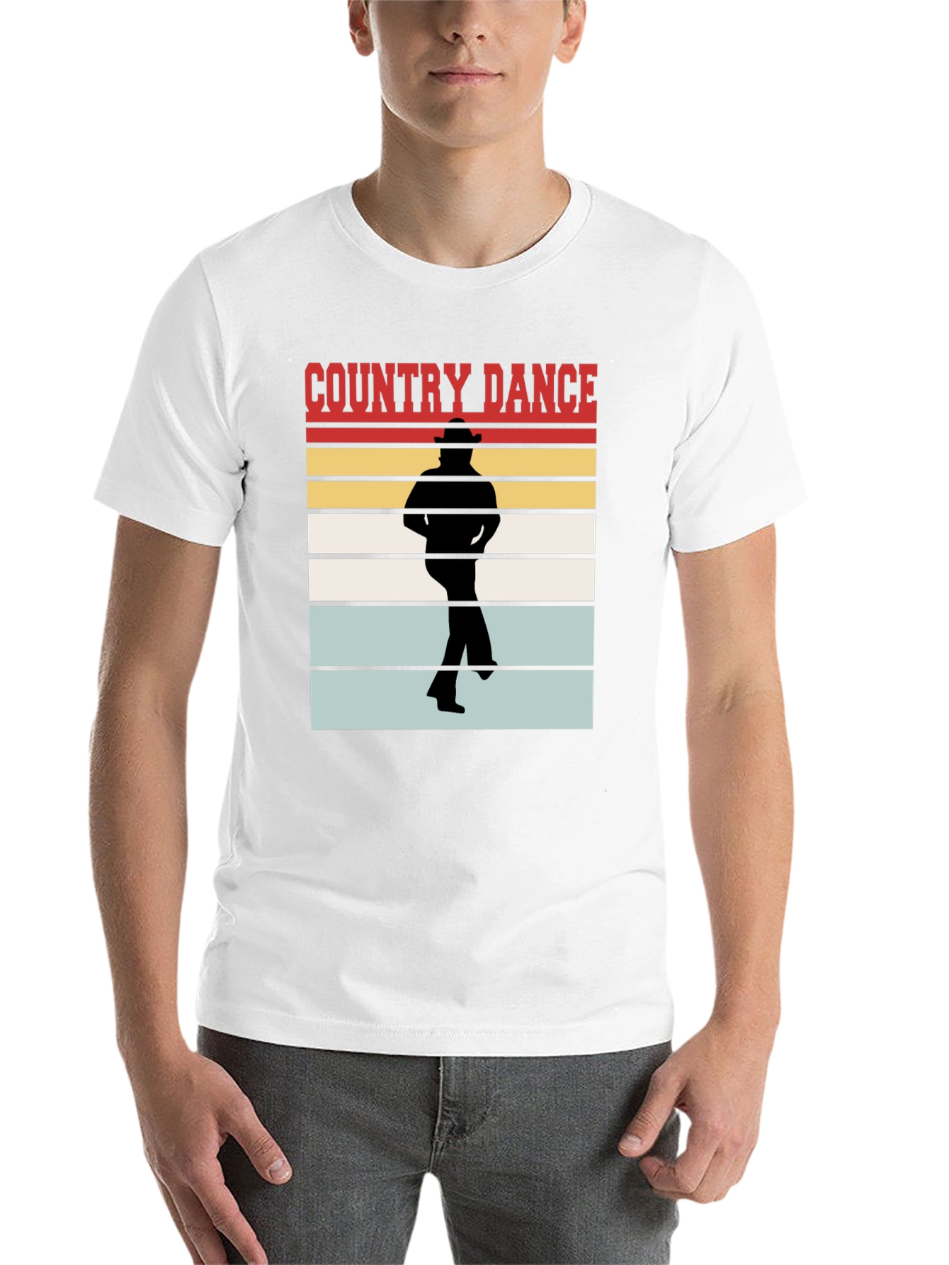 Country Dance Graphic T-Shirt - Western Style - 14