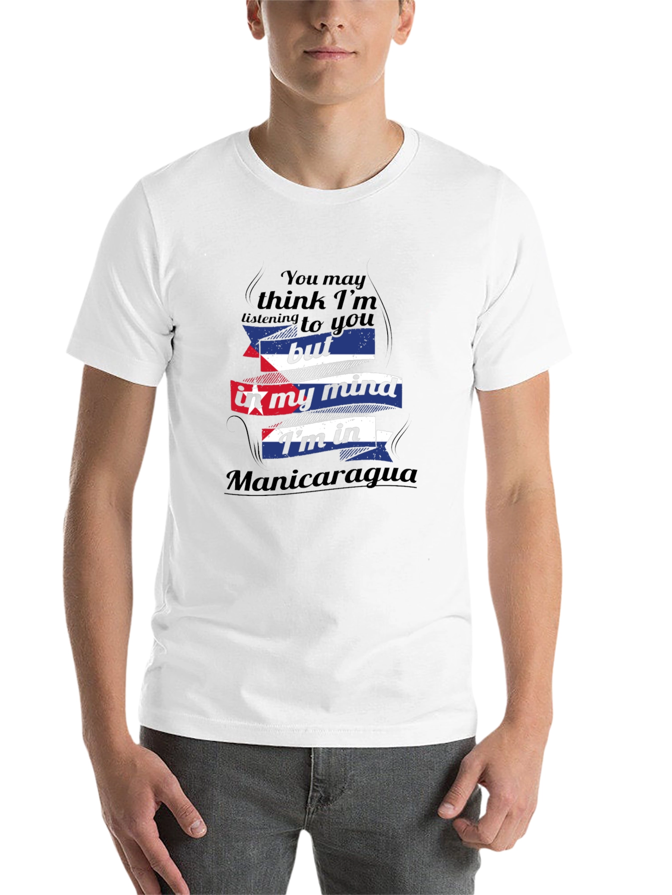 Black Manicaragua Mind T-Shirt - Funny Travel Tee view 14