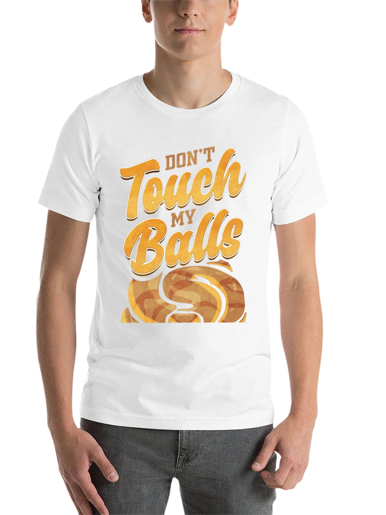 Black Don't Touch My Balls - Novelty Graphic T-Shirt view 14