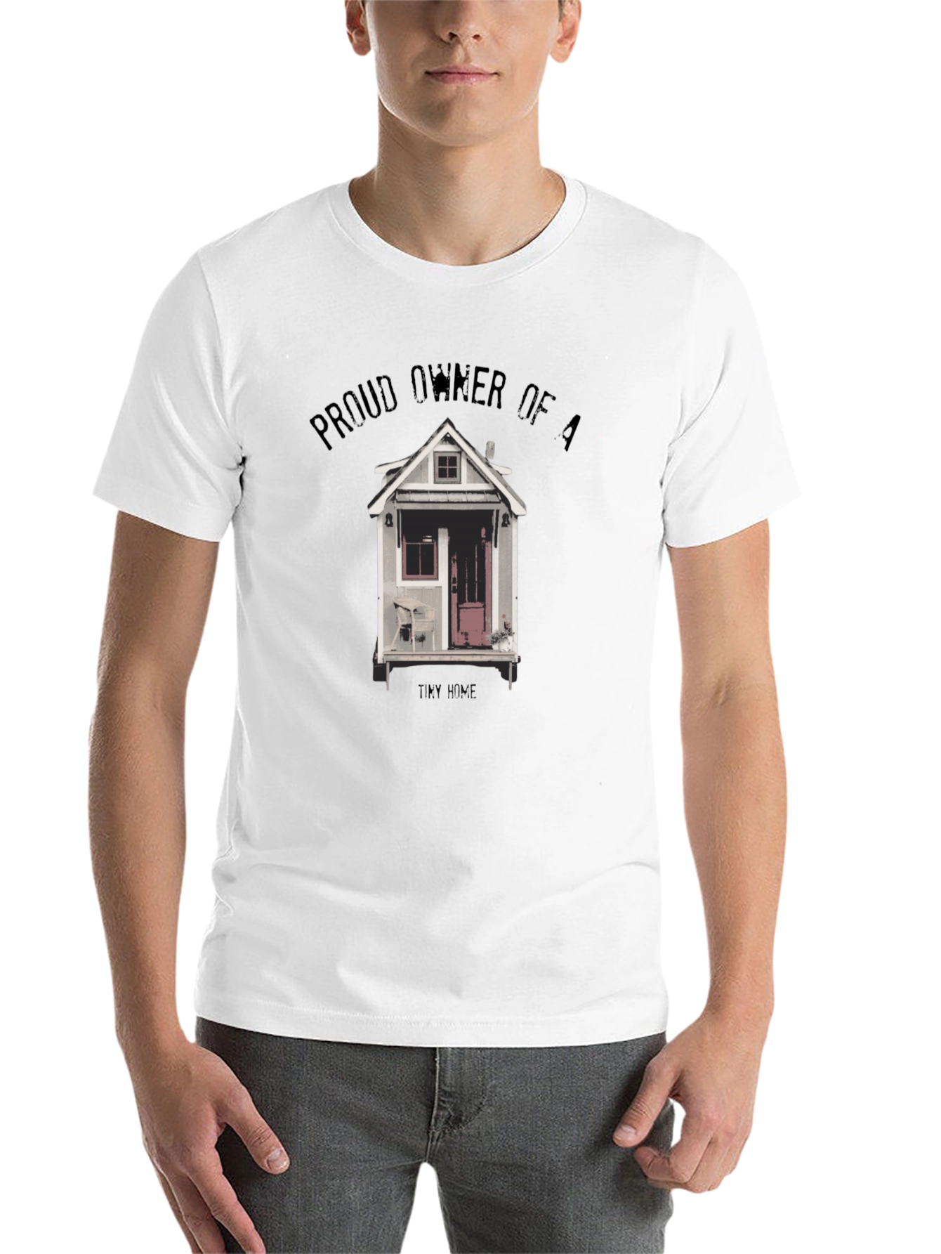 Black Proud Tiny Home Owner Graphic Tee - Black view 14