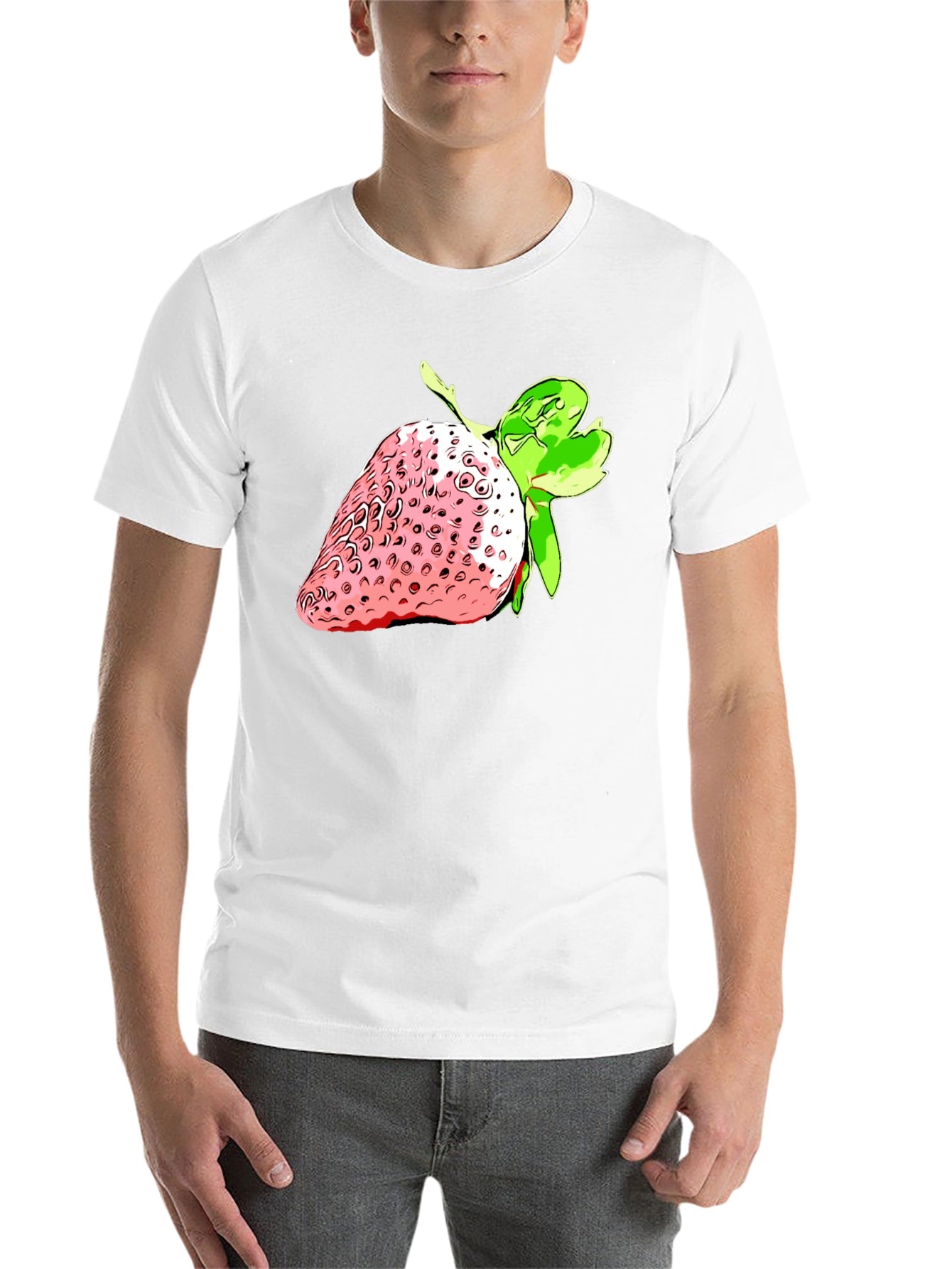 Black Strawberry Graphic Black T-Shirt - Fresh Style view 14