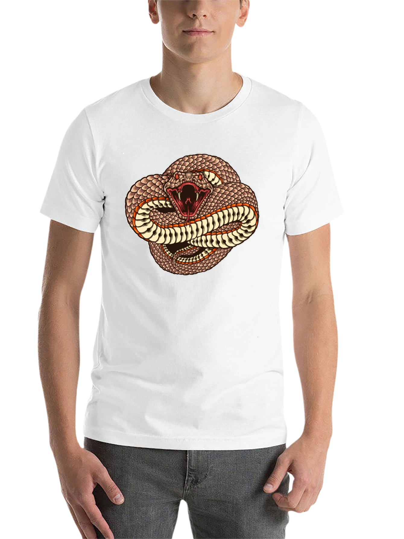 Black Snake Graphic T-Shirt - Black view 14