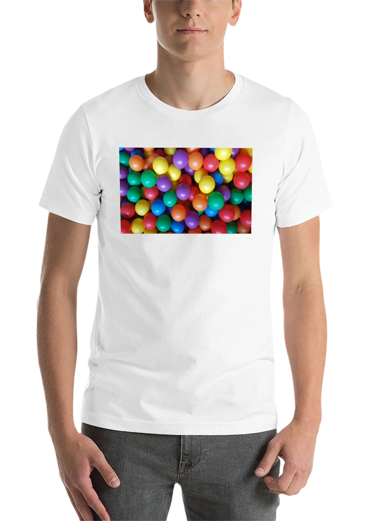 Black Fun Ball Pit T-Shirt - Novelty Graphic Tee view 14