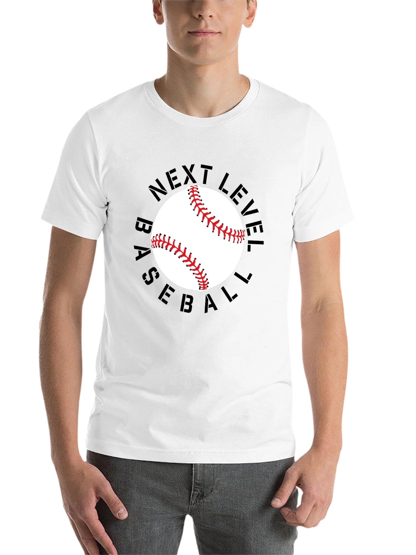 Black Next Level Baseball Graphic Tee view 14
