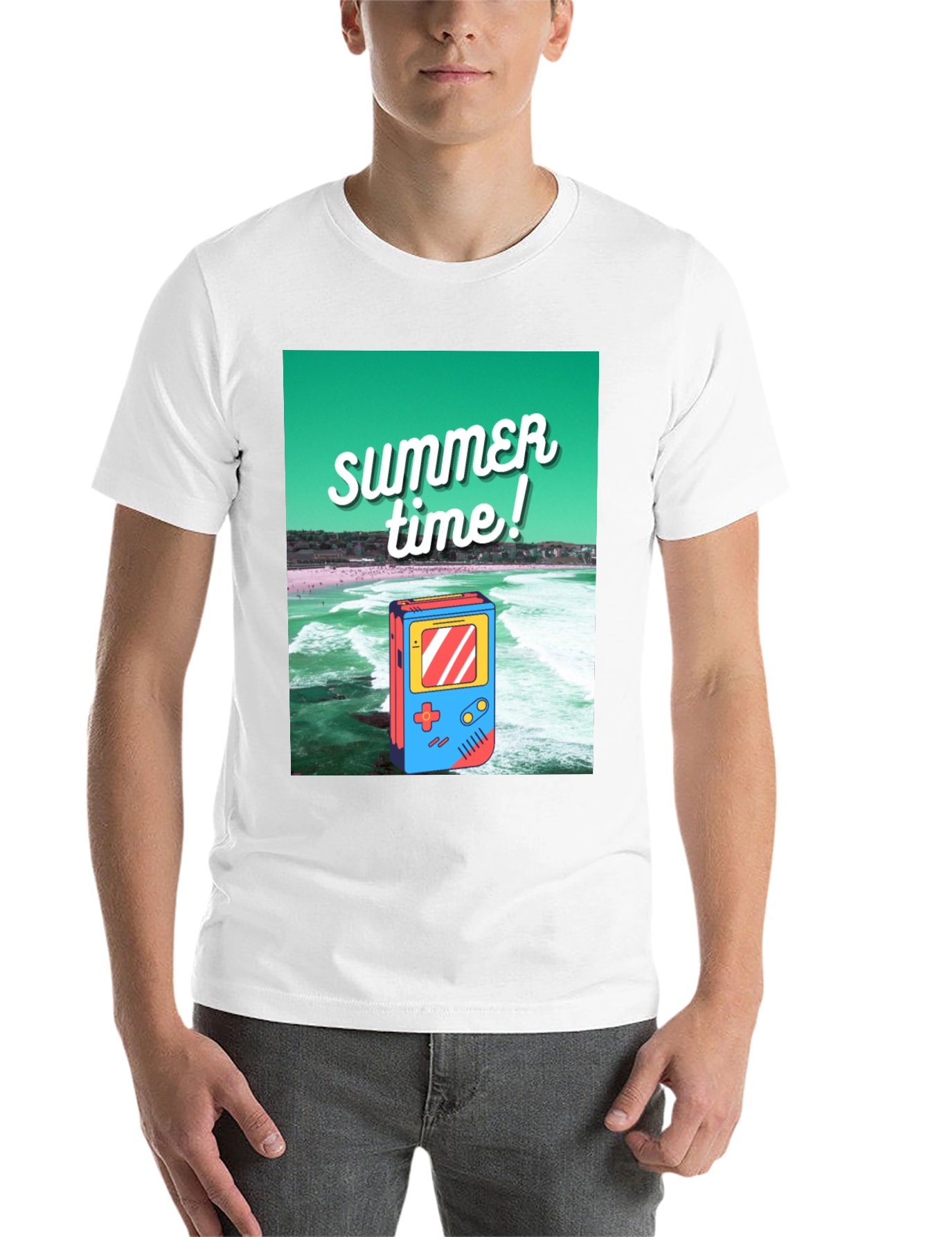 Black Retro Summer Time Graphic Tee view 14