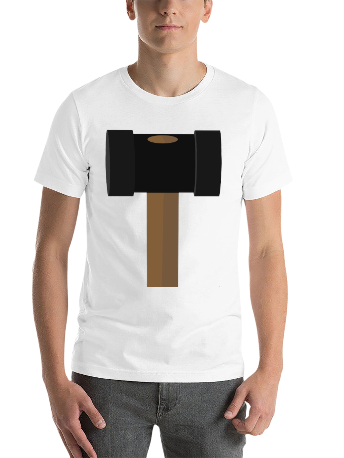 Black Hammer Time Graphic Tee - Novelty Black T-Shirt view 14