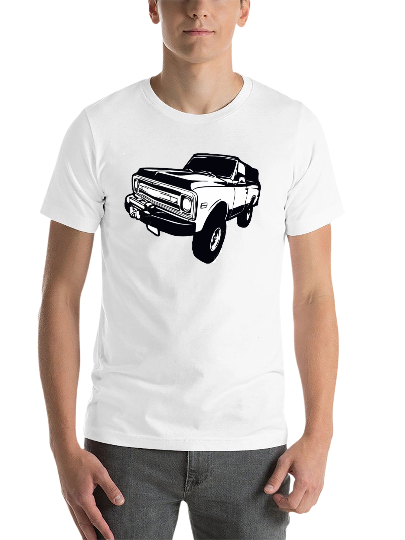 Black Classic Truck Graphic Tee - Black view 14