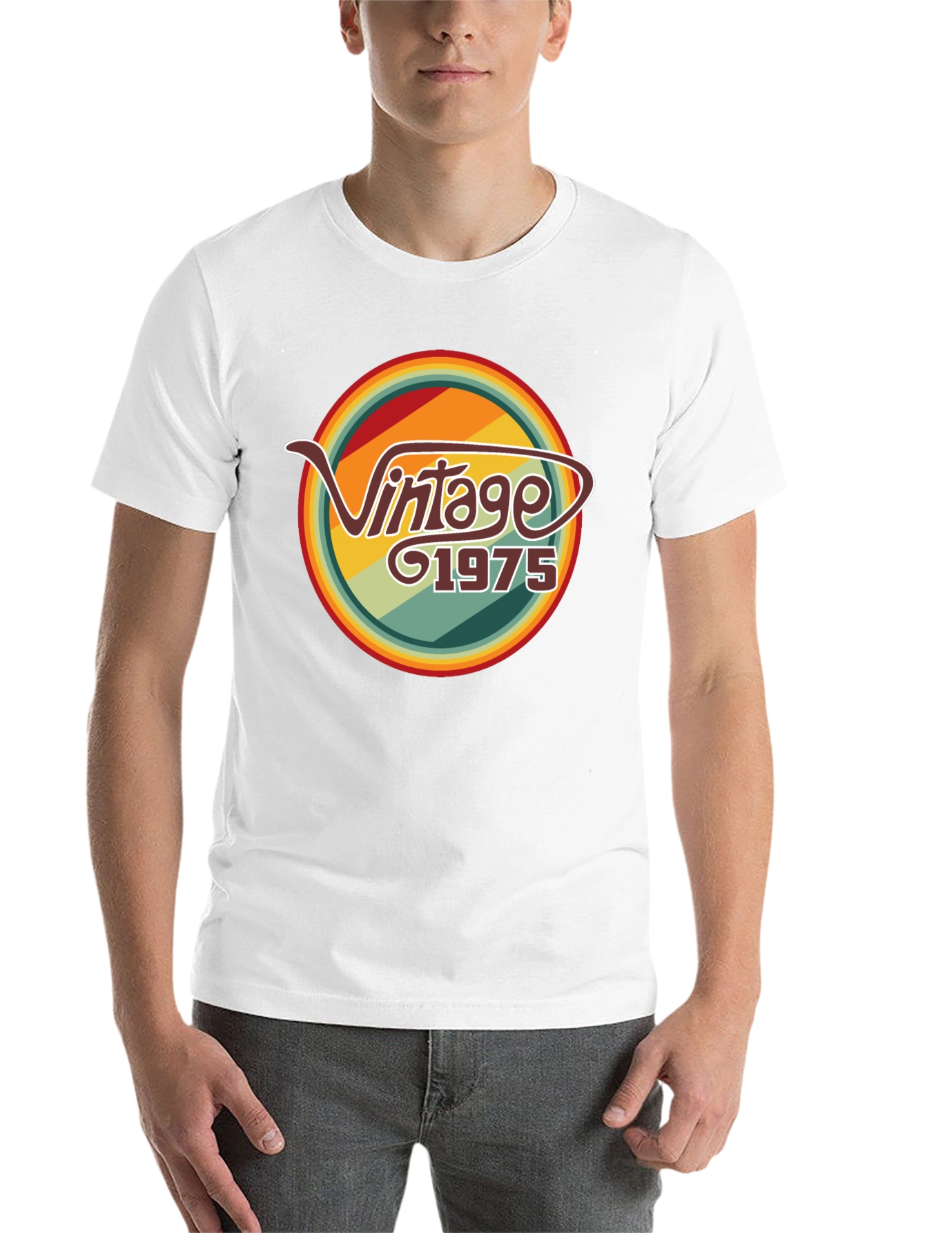 Black Vintage 1975 Graphic T-Shirt - Retro Style view 14