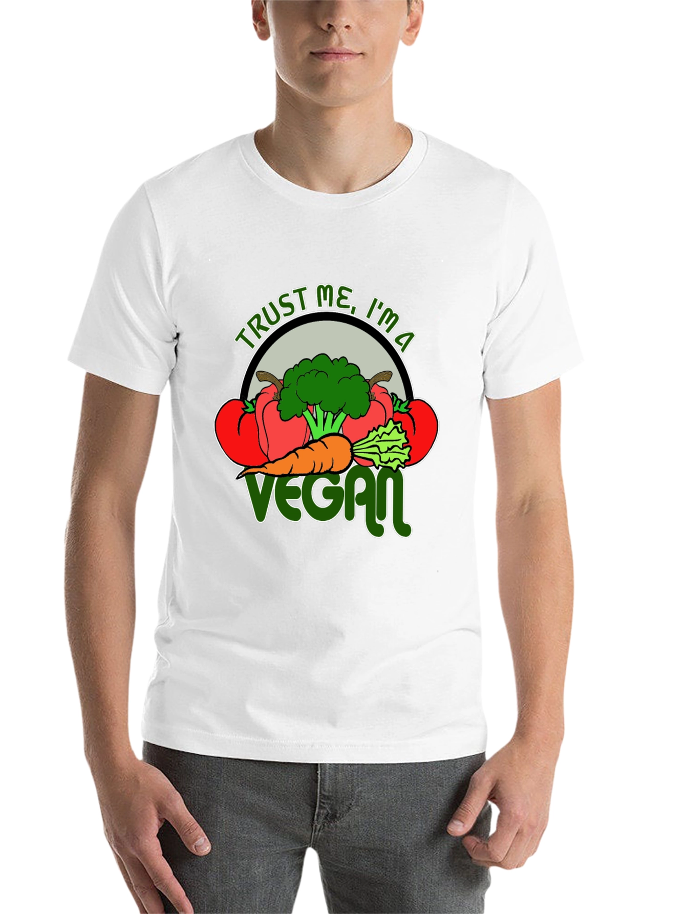 Trust Me I'm A Vegan Graphic T-Shirt - 14