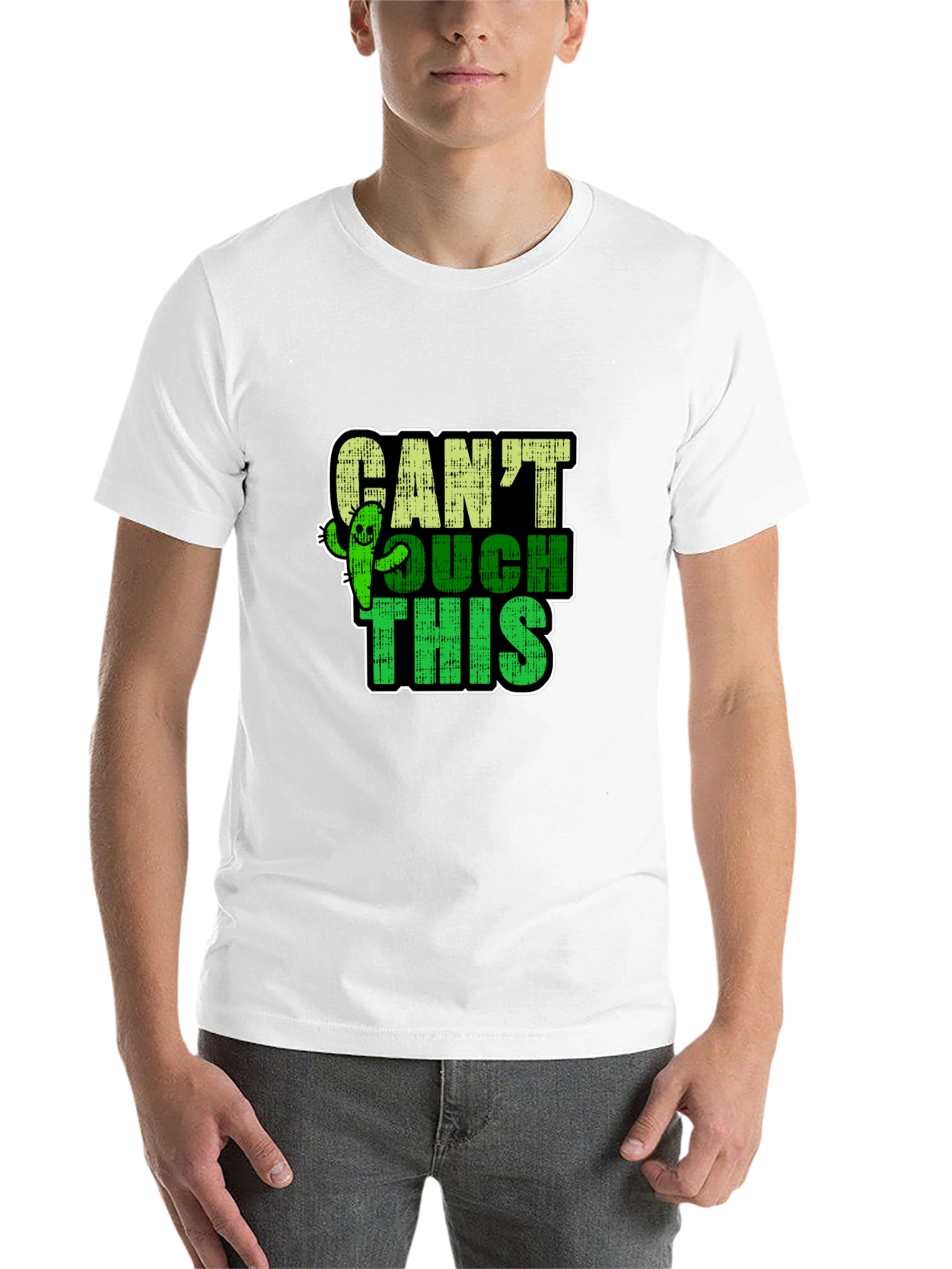 Black Can't Touch This Cactus Graphic T-Shirt view 14