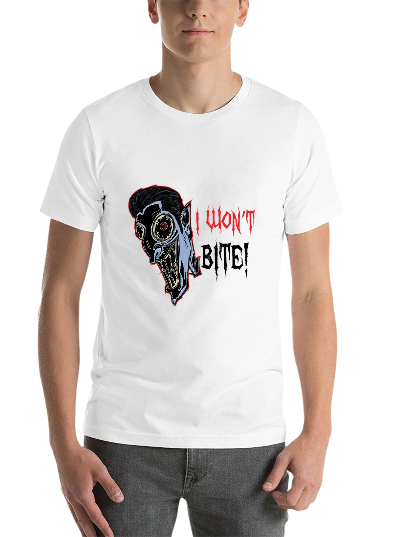 Black I Won't Bite Graphic Tee view 14