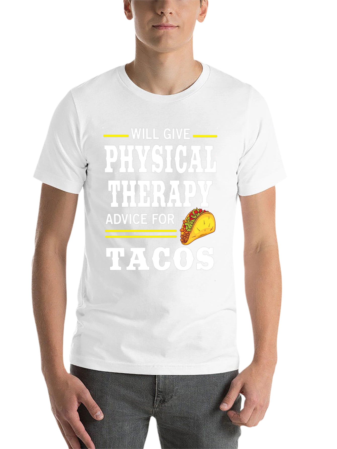 Black Physical Therapy Advice for Tacos T-Shirt view 14