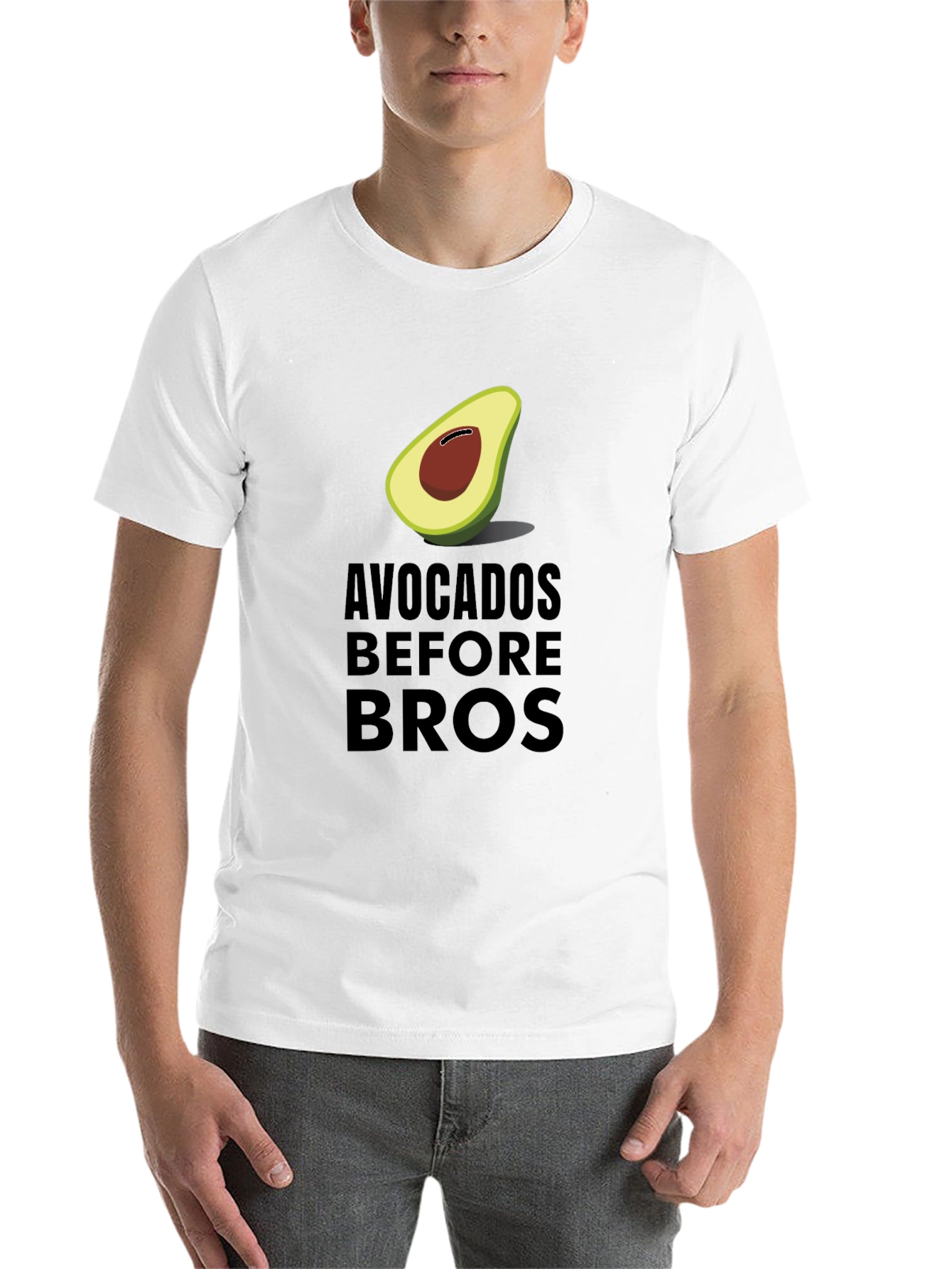 Black Avocados Before Bros Funny Graphic Tee view 14